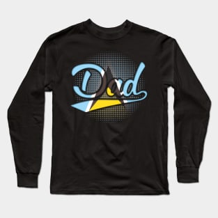 St Lucian Dad - Gift for St Lucian From St Lucia Long Sleeve T-Shirt